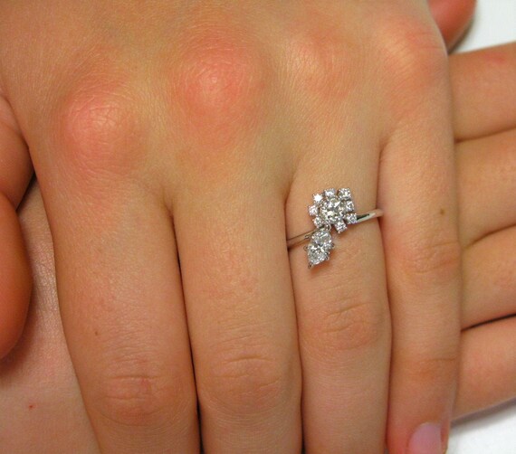 Marquise Cluster Diamond Ring / Engagement ring / Natural Diamonds / Marquise diamond.
