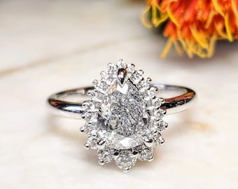 1.17ct Pear Shape Diamond Engagement ring