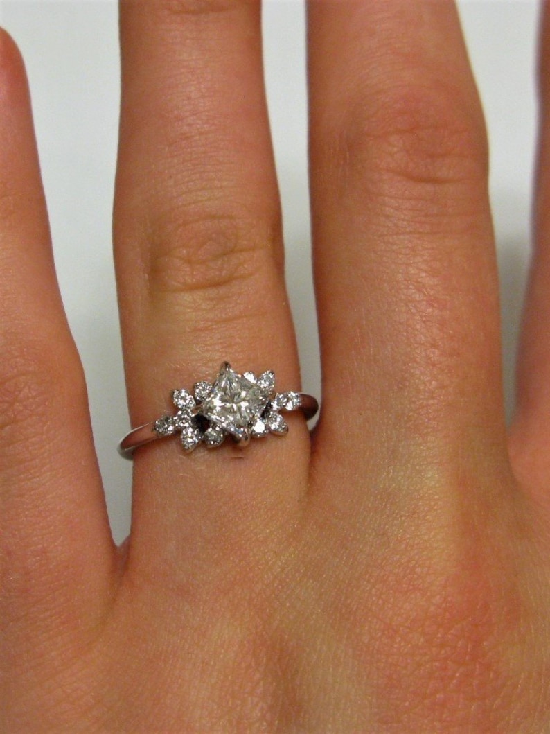 Princess cut diamond ring, Princess cut engagement ring, princess cut diamond engagement ring. image 2