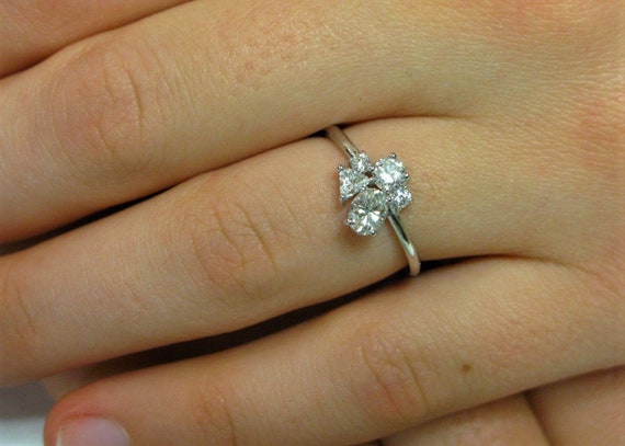 Cluster diamond ring