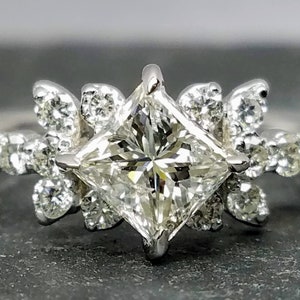 Princess cut diamond ring, Princess cut engagement ring, princess cut diamond engagement ring. image 1