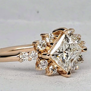 Princess cut diamond ring, Princess cut engagement ring, princess cut diamond engagement ring. image 4