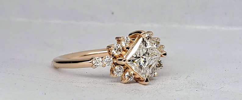 Princess cut diamond ring, Princess cut engagement ring, princess cut diamond engagement ring. image 4