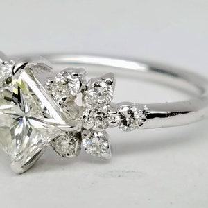 Princess cut diamond ring, Princess cut engagement ring, princess cut diamond engagement ring. image 5