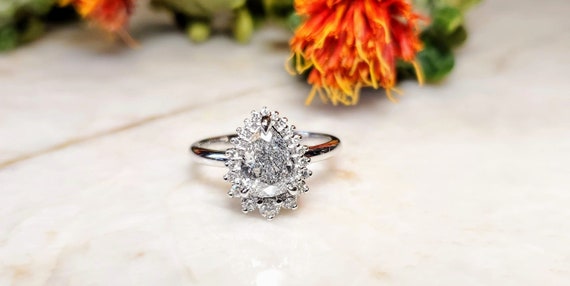 1.17ct Pear Shape Diamond Engagement ring