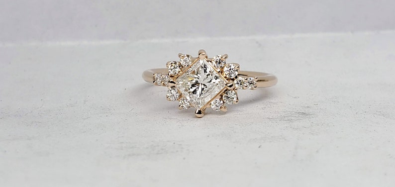 Princess cut diamond ring, Princess cut engagement ring, princess cut diamond engagement ring. image 7