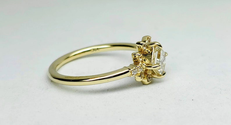 Princess cut diamond ring, Princess cut engagement ring, princess cut diamond engagement ring. image 10