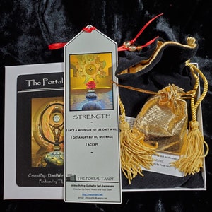 The Portal Tarot Card Deck - LARGE Size // Luminous, Original Art, Esoteric, Mystical Oracle, Self-Published/Handmade
