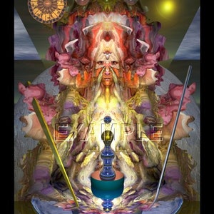 Jeu de cartes de tarot totem // Taille STANDARD / Lumineux, éthéré, ésotérique, Oracle mystique, Auto-publié à la main