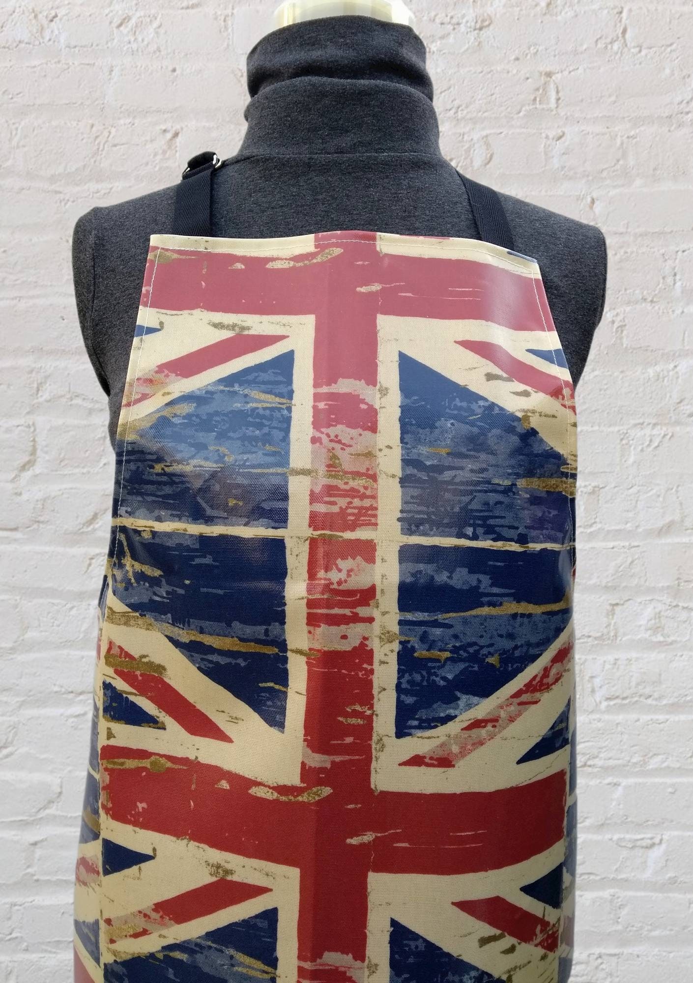 UNION JACK apron PVC oilcloth apron Adult Teen Waterproof Etsy