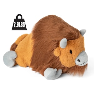 Weighted Bison Plush: 2.9 lb Sensory Stuffed Animal