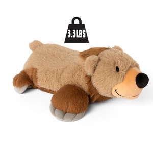 Weighted Bear Plush | 3.3 lb | Weighted Stuffed Animal | Bear Plush | FREE SHIPPING