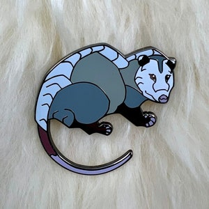 Opossum Hard Enamel Pin | Opossum Pin | Animal Pin | Art Deco