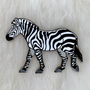 Pin duro do esmalte da zebra das planícies de &lt;br&gt; Entrega Rápida? Zebra de &lt;br&gt; Promoção Relâmpago! Animal de &lt;br&gt; Promoção Relâmpago! Art Deco