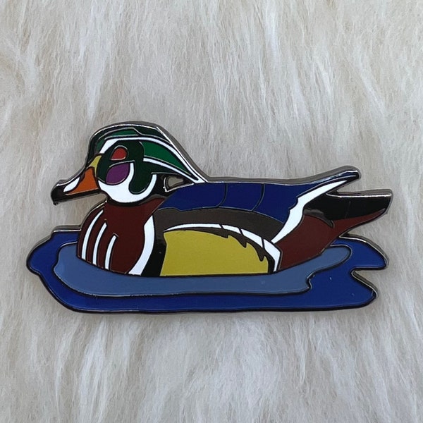 Wood Duck Hard Enamel Pin | Duck Pin | Bird Pin | Animal Pin |