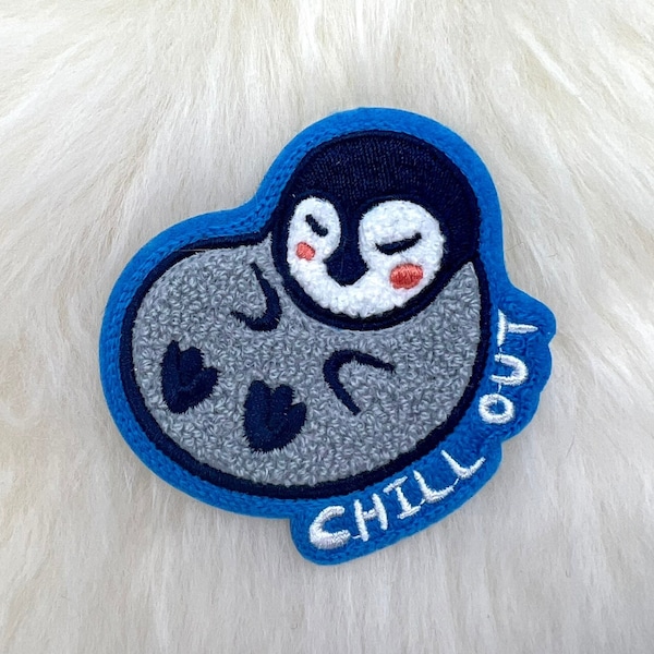 Chill Out Penguin Patch | Penguin Patch | Cute Patch | FREE SHIPPING