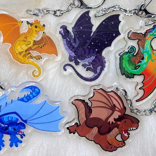 Wings of Fire Keychain Wof Keychain Clay Tsunami Sunny Etsy Wings of Fire Keychain Wof Keychain Clay Tsunami Sunny Etsy