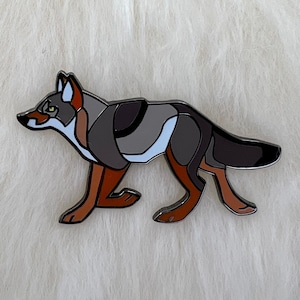 Coyote Hard Enamel Pin | Coyote Pin | Art Deco | Minimalist Art