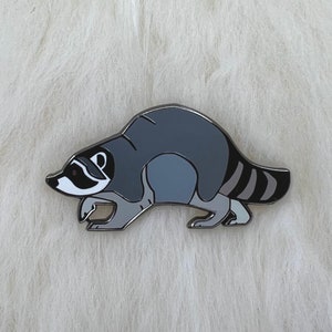 Raccoon Hard Enamel Pin | Raccoon Pin | Animal Pin | Art Deco
