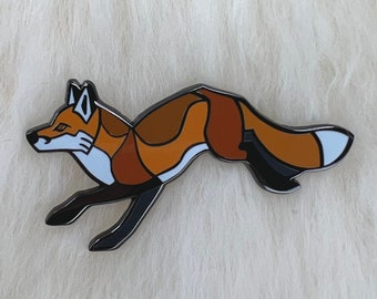 Red Fox Hard Enamel Pin: North American Mammals Series
