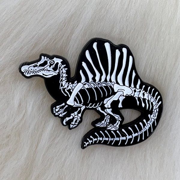 Spinosaurus Soft Enamel Pin | Spinosaurus Pin | Dinosaur Pin | Fossil Pin