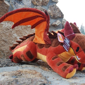 Stuffed dragon best sale