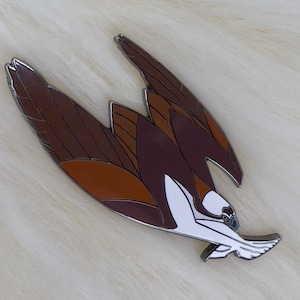 Osprey Hard Enamel Pin | Osprey Pin | Bird Pin | Art Deco