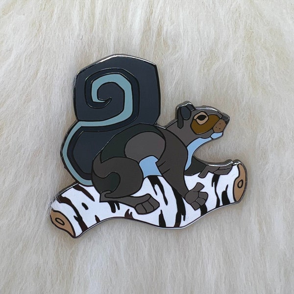 Squirrel Hard Enamel Pin | Squirrel Pin | Animal Pin | Art Deco