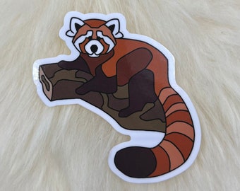 Red Panda Vinyl Sticker | Red Panda Sticker | Animal Sticker | FREE SHIPPING