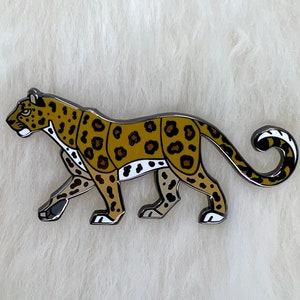 African Leopard Hard Enamel Pin | Leopard Pin | Animal Pin |