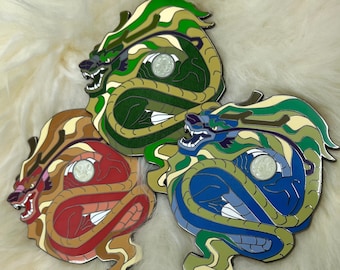 Dragon Hard Enamel Pin | Dragon Pin | Chinese Dragon Pin | Lóng Dragon