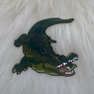 Alligator Hard Enamel Pin | Alligator Pin | Reptile Pin | Animal Pin