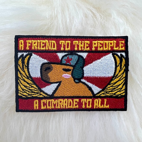 Commie Capybara Patch | Capybara Patch | Funny Patch | Political Patch | FREE SHIPPING