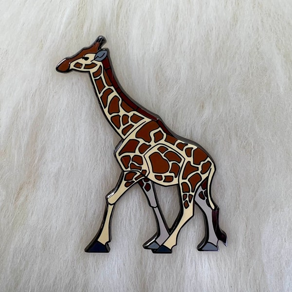 Giraffe Hard Enamel Pin | Giraffe Pin | Animal Pin | Art Deco