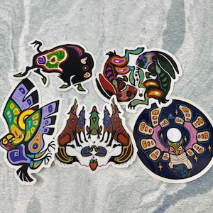 Eastern Woodland Vinyl Sticker | Animal Sticker | Wolf Sticker | Rabbit Sticker | FREE SHIPPING
