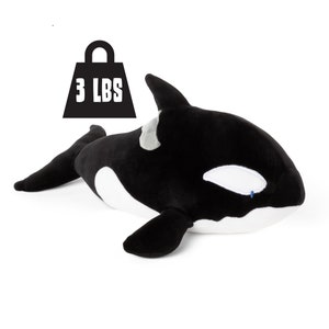 Weighted Orca Plush | 3 lb | Weighted Stuffed Animal | Killer Whale | FREE SHIPPING