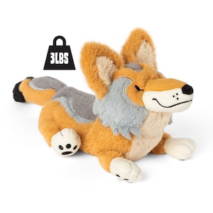3 lb Weighted Coyote Plush: Sensory Calming Stuffed Animal