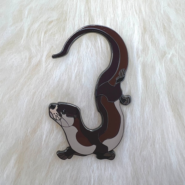 Otter Hard Enamel Pin | Otter Pin | Animal Pin | Art Deco