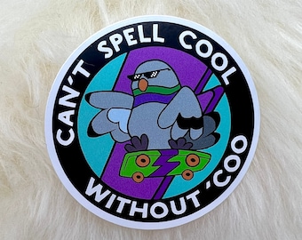 Pigeon Vinyl Sticker | Funny Bird Pun (3"x3")