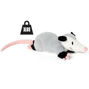 Weighted Opossum Plush 3.2lb Anxiety Relief Comfort Stuffed Animal Therapeutic Sensory Toy