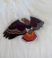 Red Tailed Hawk Hard Enamel Pin | Hawk Pin | Bird Pin | Art Deco 