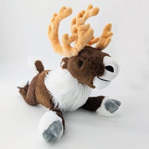Weighted Caribou Plush | 3 lb | Weighted Stuffed Animal | Reindeer Plush | FREE SHIPPING