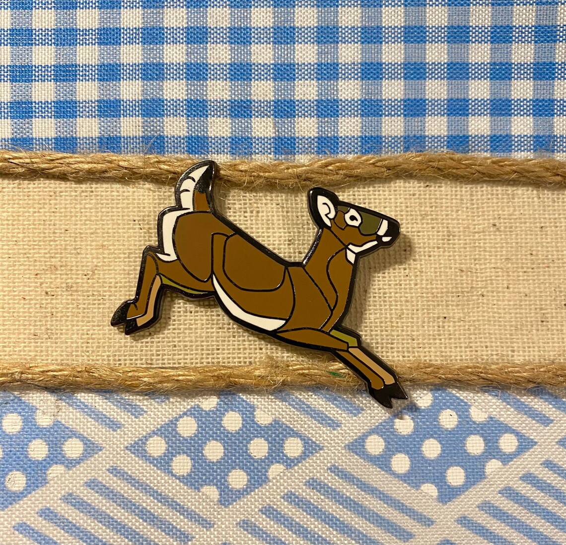 White Tailed Deer Hard Enamel Pin Deer Pin Doe Pin Etsy