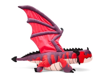 Weighted Red Dragon Plush Anxiety Relief Stuffed Animal Fantasy Sensory Therapy Toy Gift