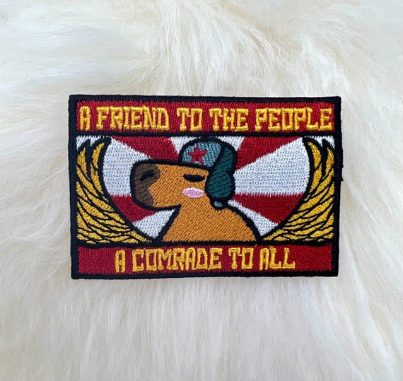 Commie Capybara Patch Capybara Patch Funny Patch Political Patch FREE  SHIPPING 