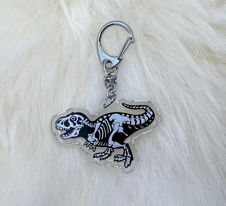 T Rex Keychain Tyrannosaurus Keychain Dinosaur Keychain Etsy