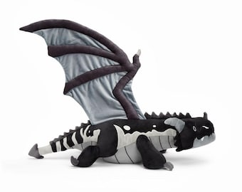 Verzwaarde Black Dragon-knuffel: Knuffeldier voor verlichting van angst