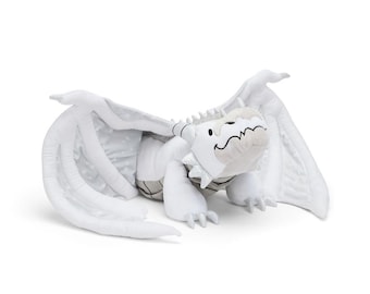ホワイトドラゴンぬいぐるみ - Etsy 日本