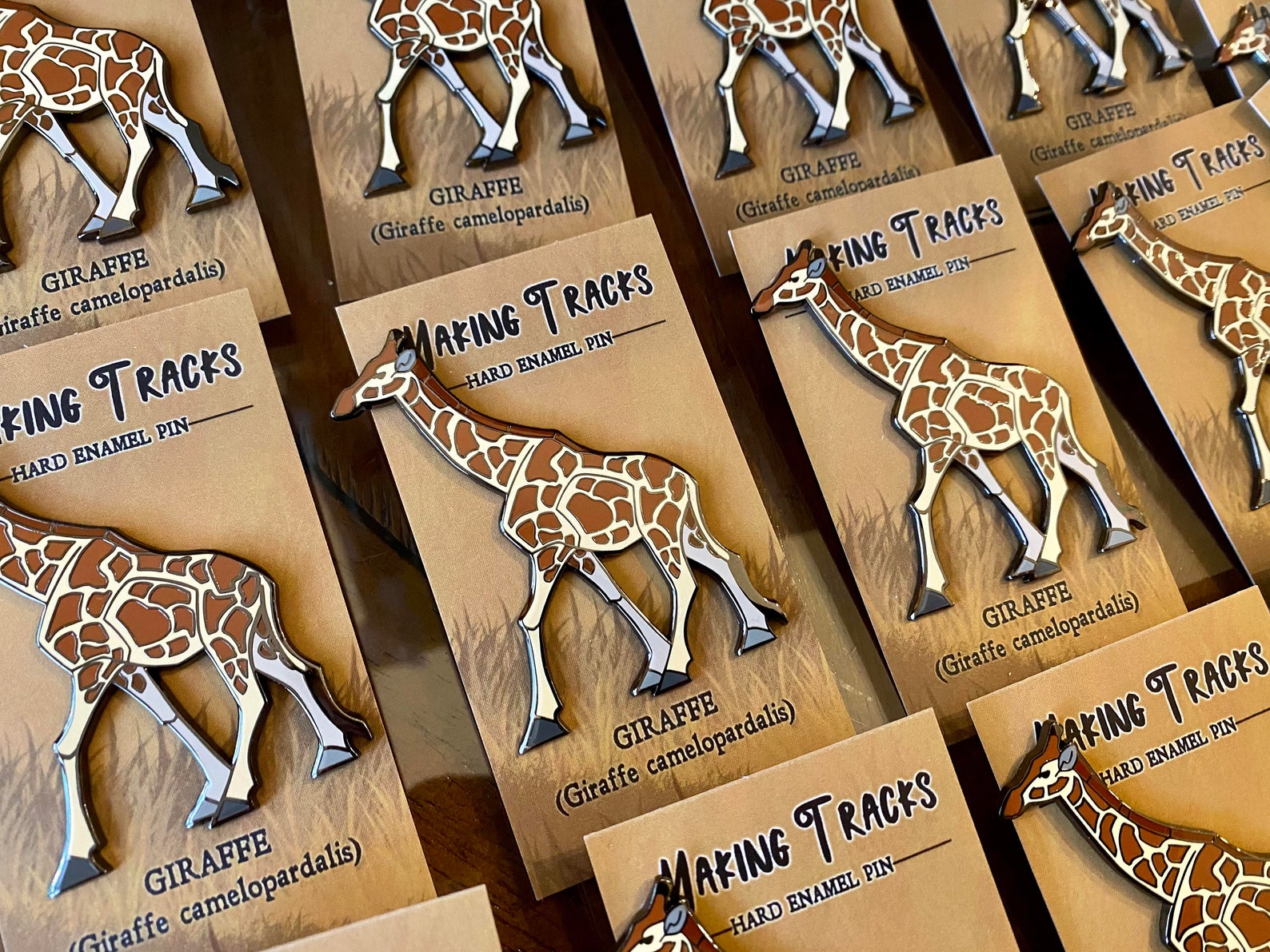 Giraffe Hard Enamel Pin Giraffe Pin Animal Pin Art Deco Etsy