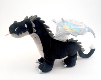Black Dragon-knuffel: verstelbare vleugels, milieuvriendelijk knuffeldier